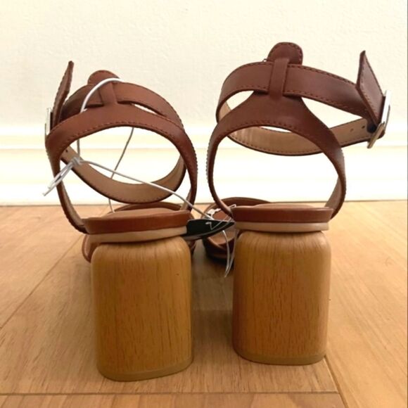 NWT Brown chunky block heels - Picture 6 of 6